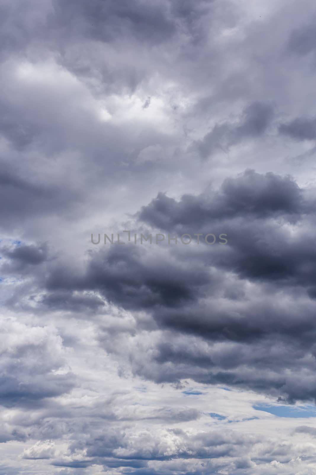 gray incoming near storm clouds daylight backdrop.
