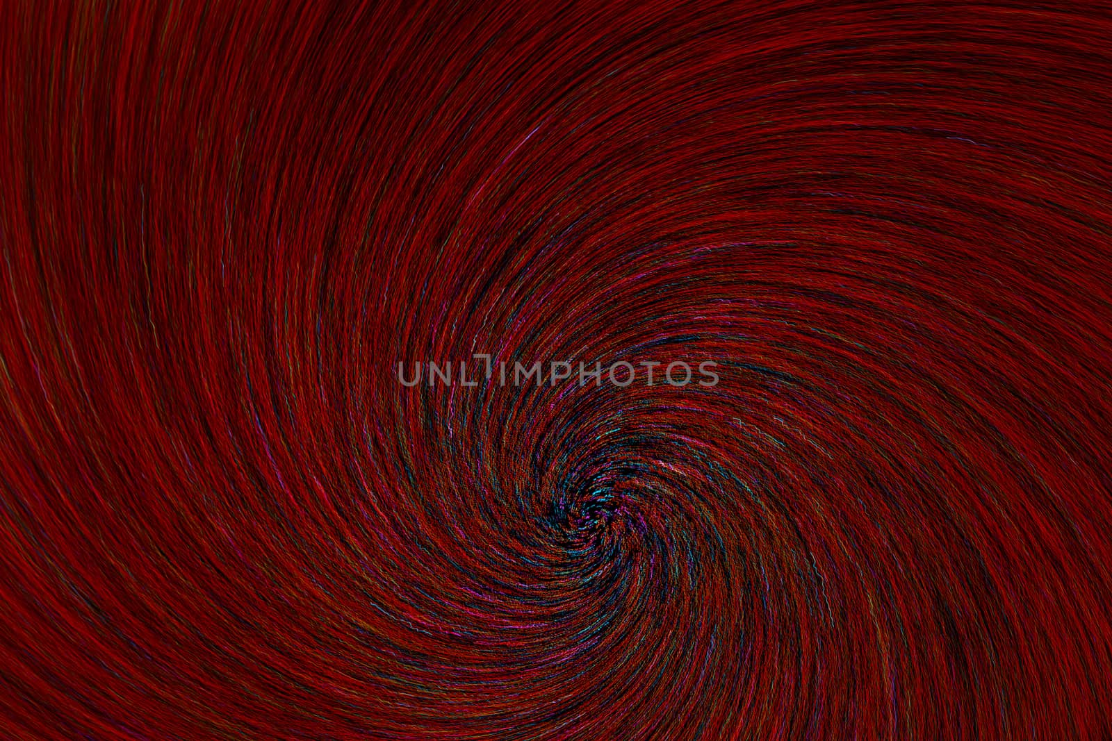 natural lens spin-zoom swirl explosion radial blurred red dots on black background.