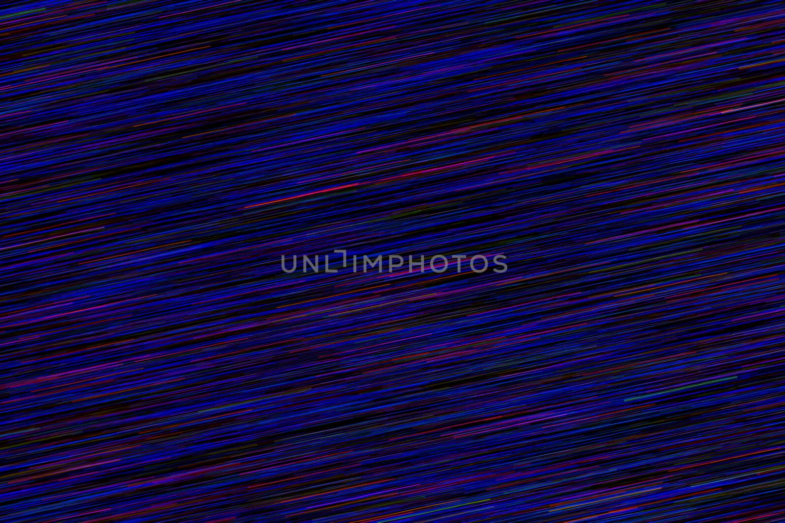 colored horizontal lines on black background made of camera tilt during exposure.