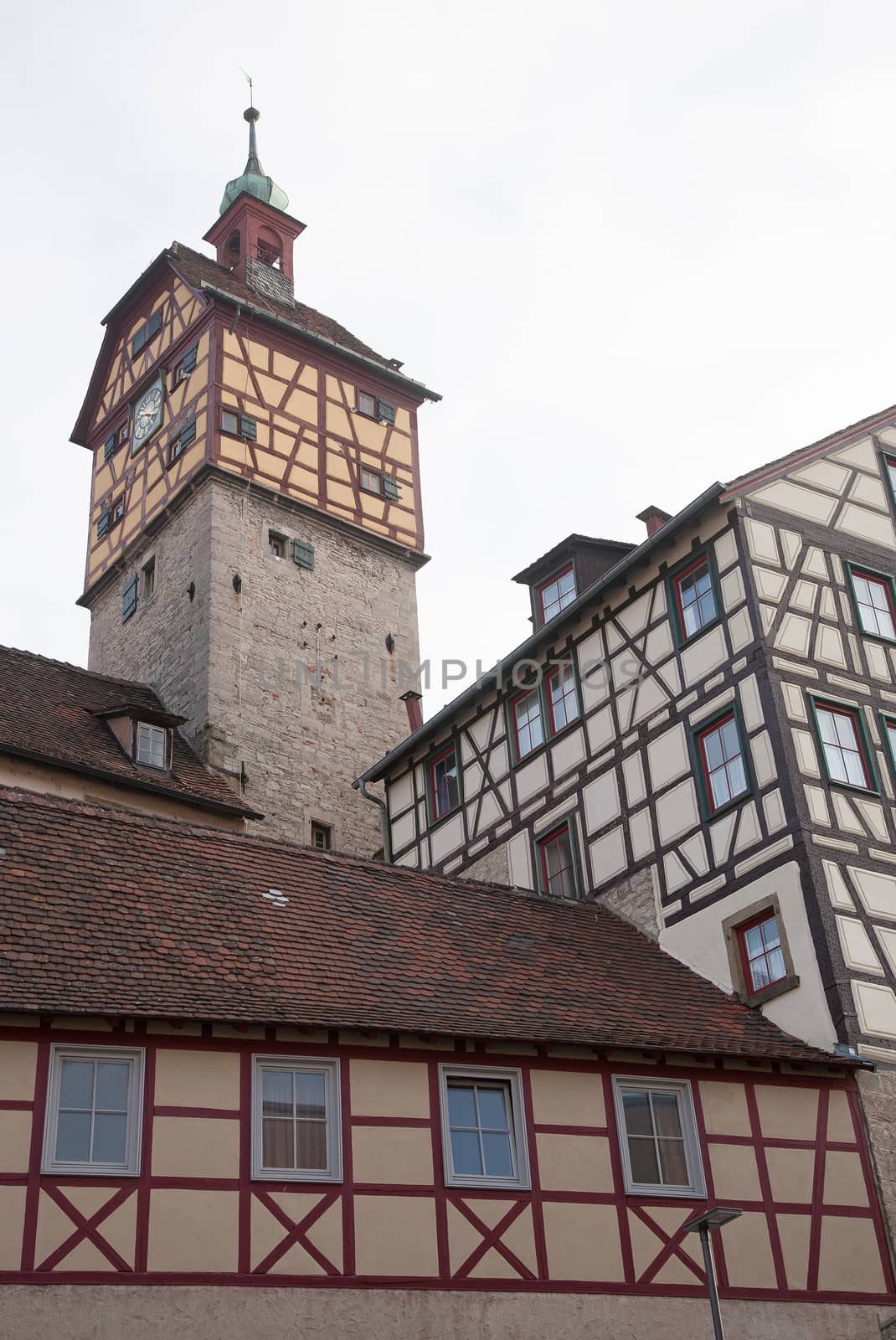 Medieval cityscape of Schwaebisch Hall in Germany  by Kasparart