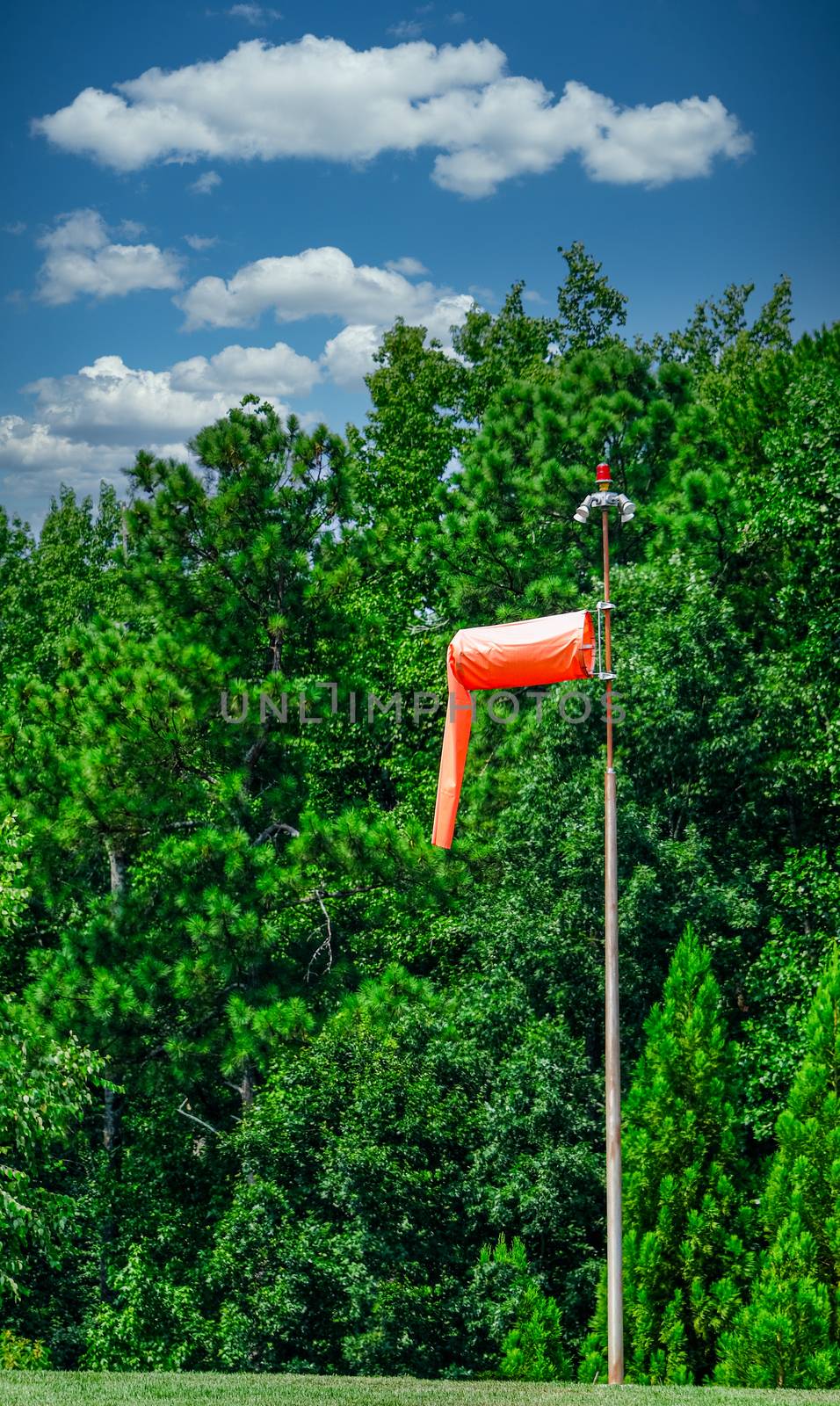 A Windsock with LIght Winds at about 5 knots