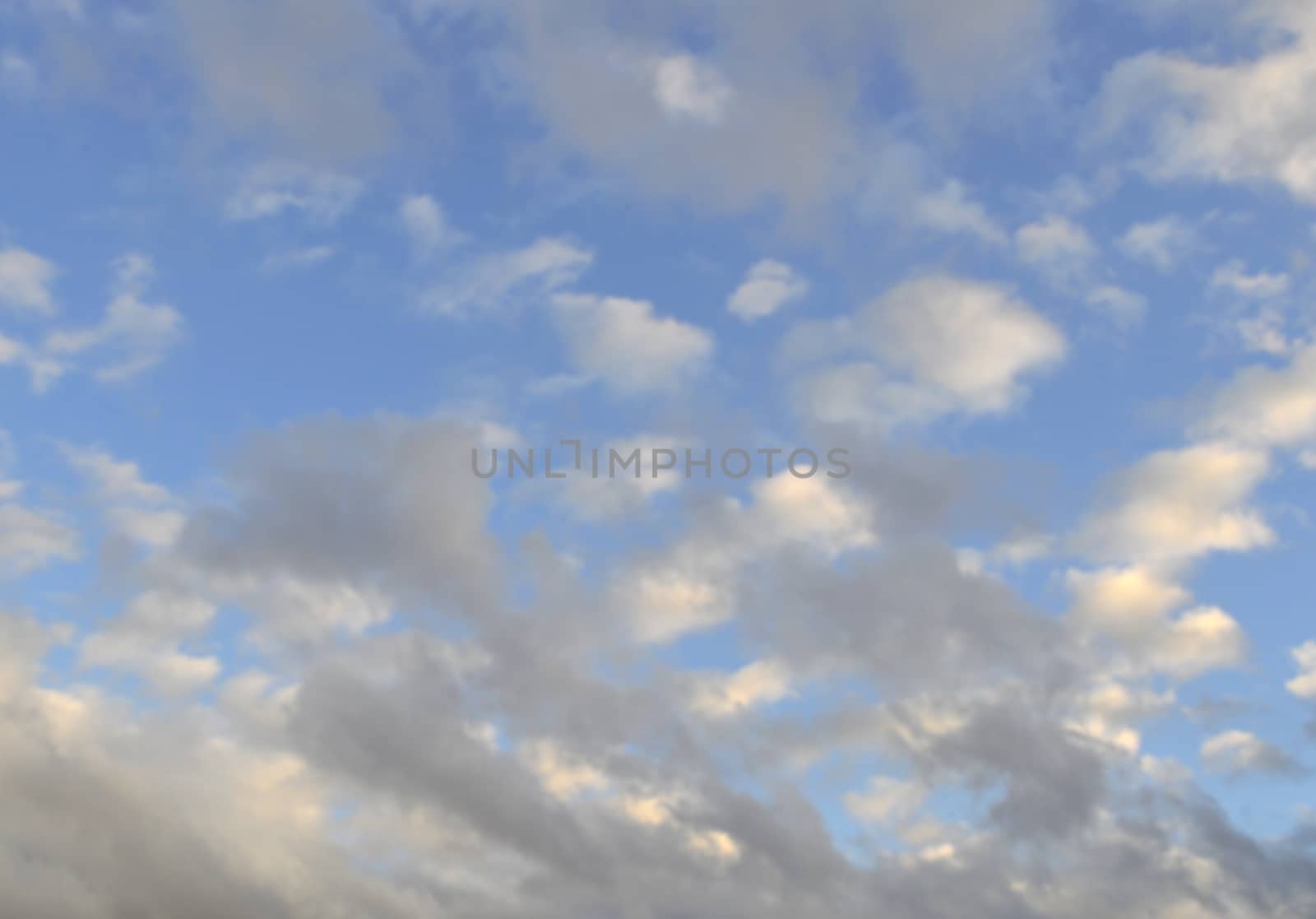 Beautiful summer sky with clouds, air nature