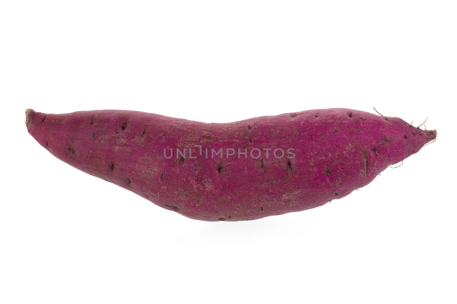 sweet potato isolated on over white background.