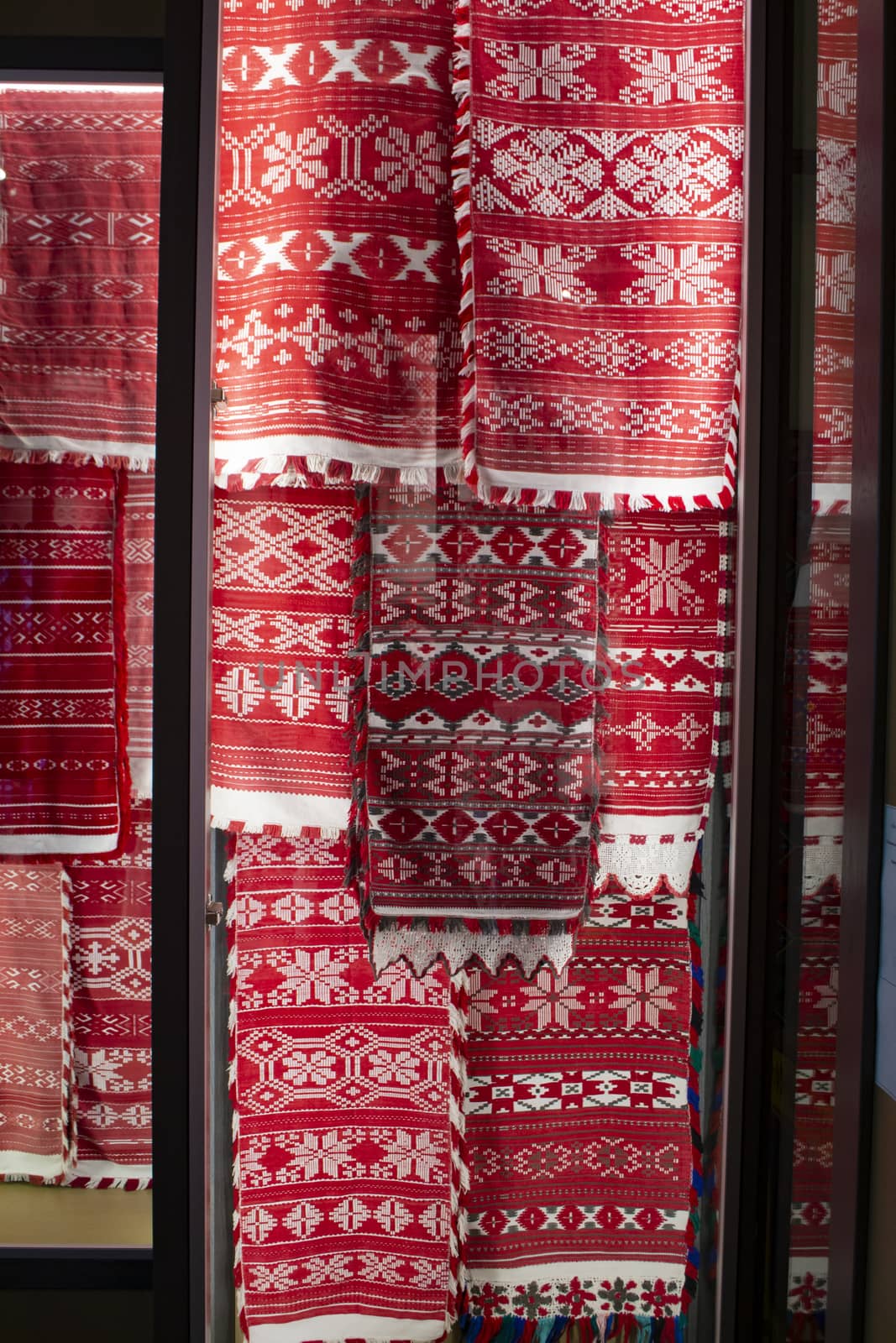 Traditional ethnic slavian towels, collection of rushnyk, Belarus