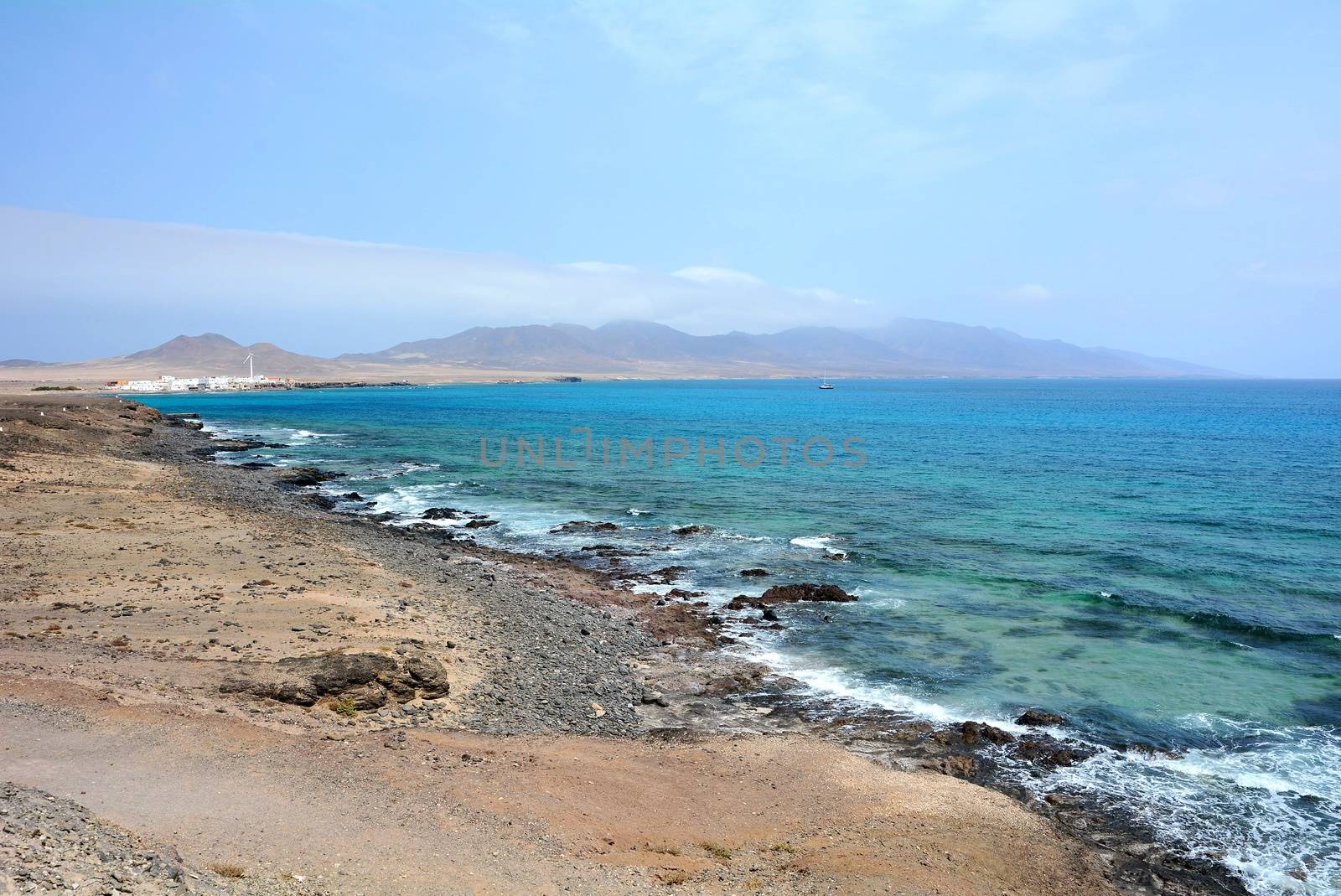 View of Atlantic Ocean from Punta Jandia, Fuerteventura by hamik