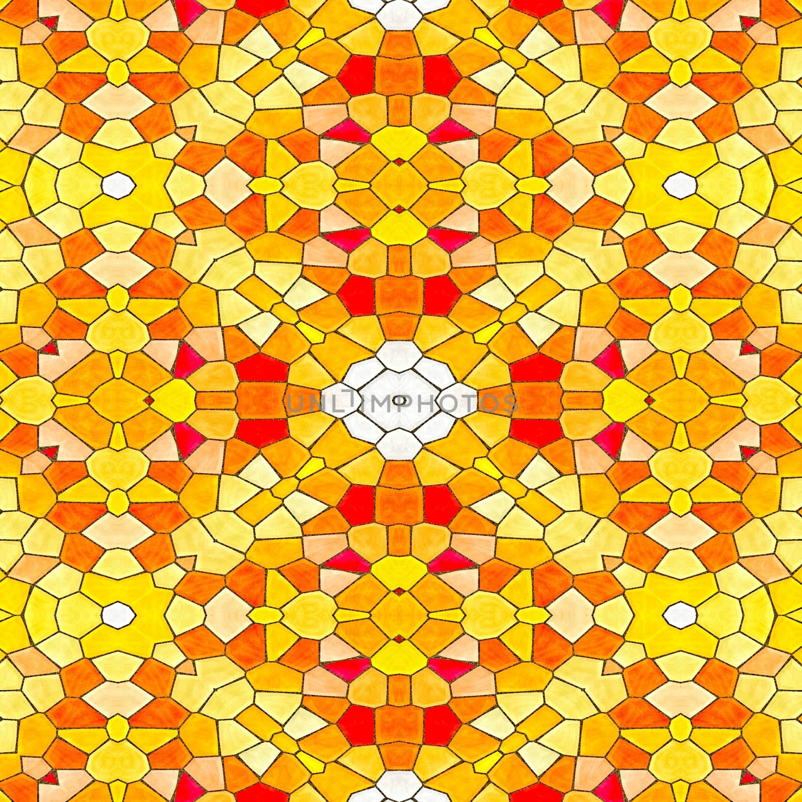 Orange stained glass background by hamik