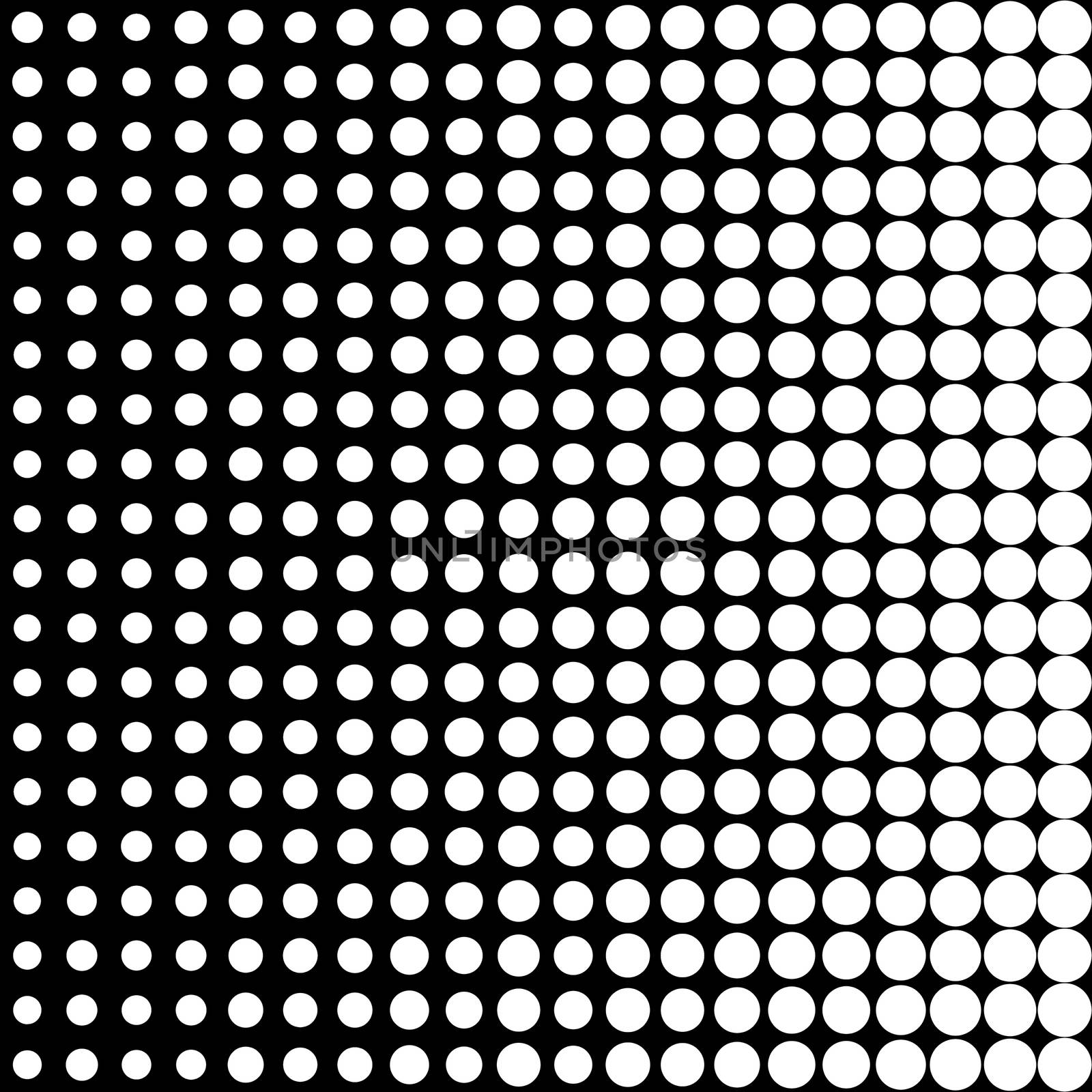 Simple black and white monochromatic halftone texture.