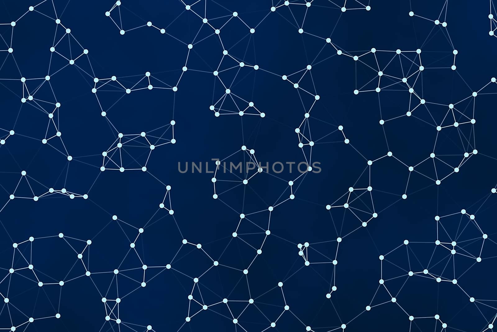 Deep Blue White Neural Grid Network Abstract Background Conceptual Illustration