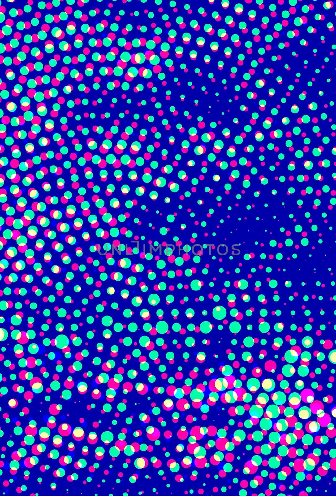 Simple blue halftone dots effect texture.