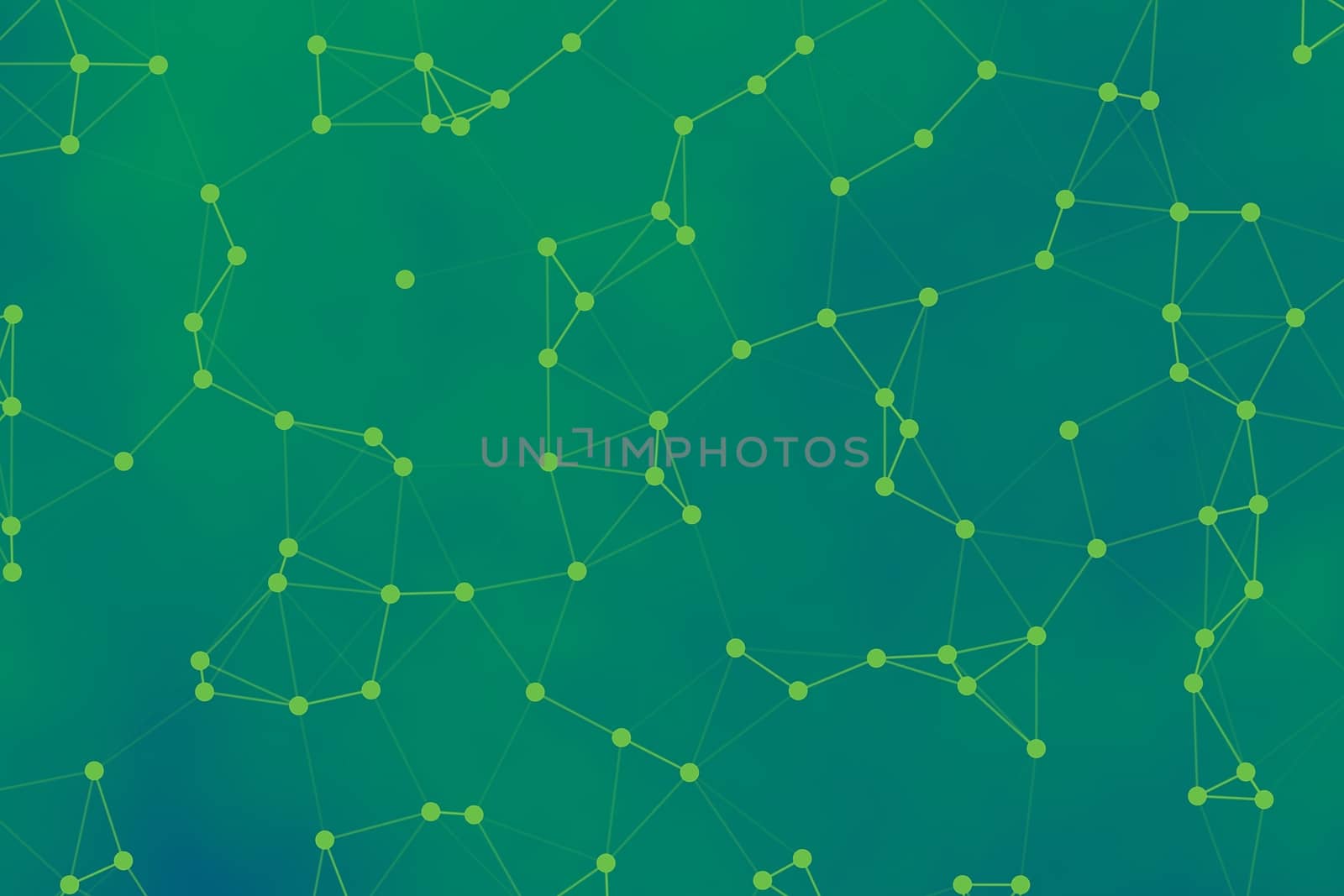 Green Neural Network Grid Abstract Background Conceptual Illustration