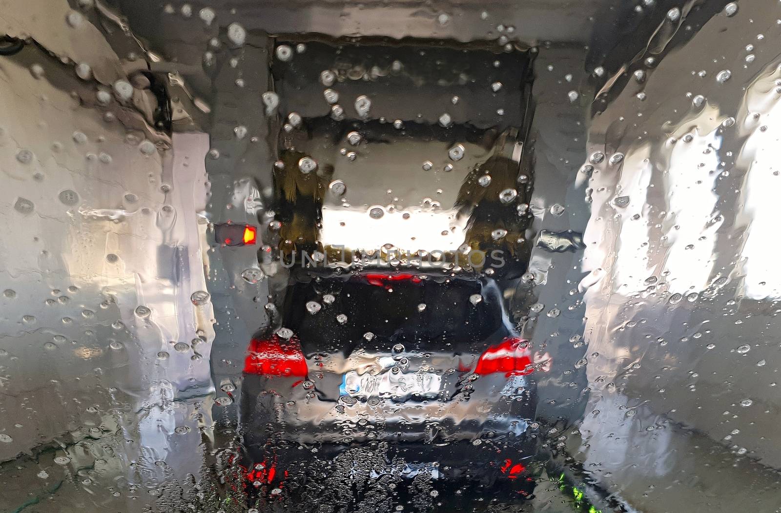 A view of a car in car wash by hamik