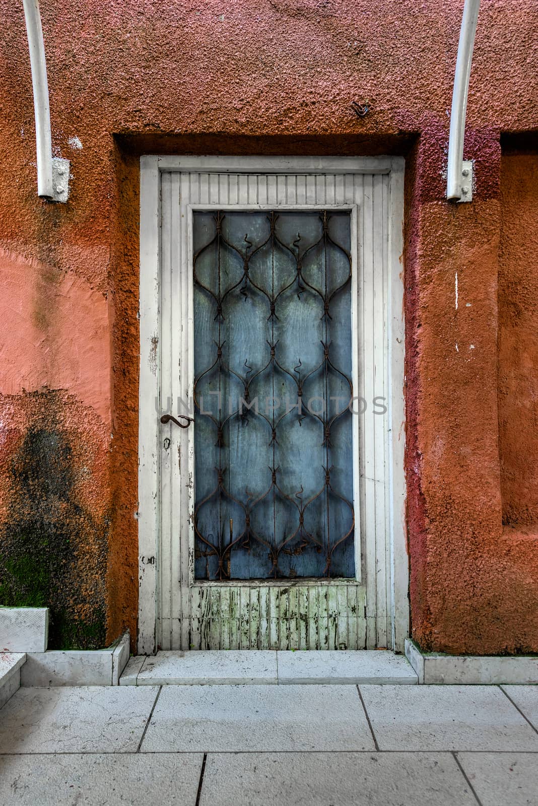 Closeup photo of a unique door entrance