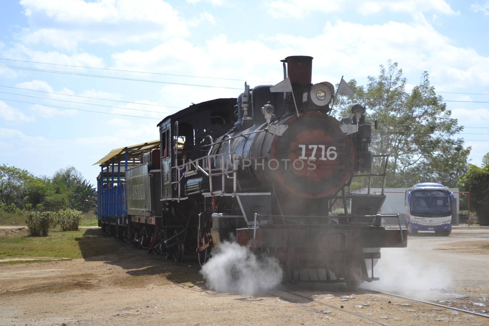 old steam train rom Trinidad to the Sugar Mills' Valley - Valle de los Ingenios in Cuba by kb79