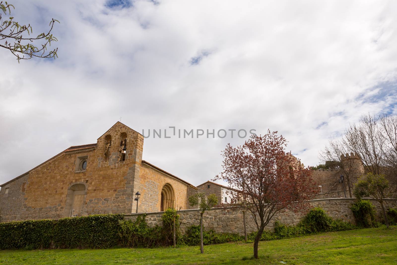 the old roman church in Avila, outside the wall, Spain