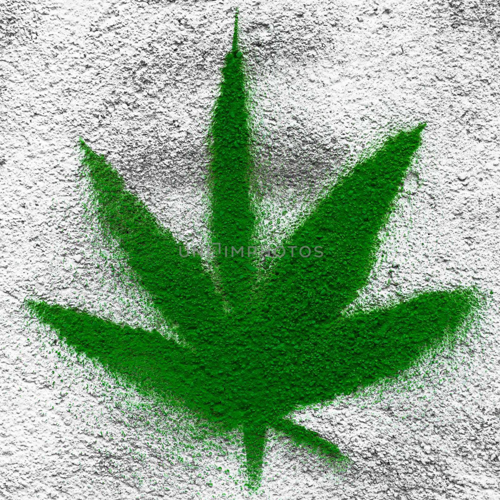 Marijuana leaf by germanopoli