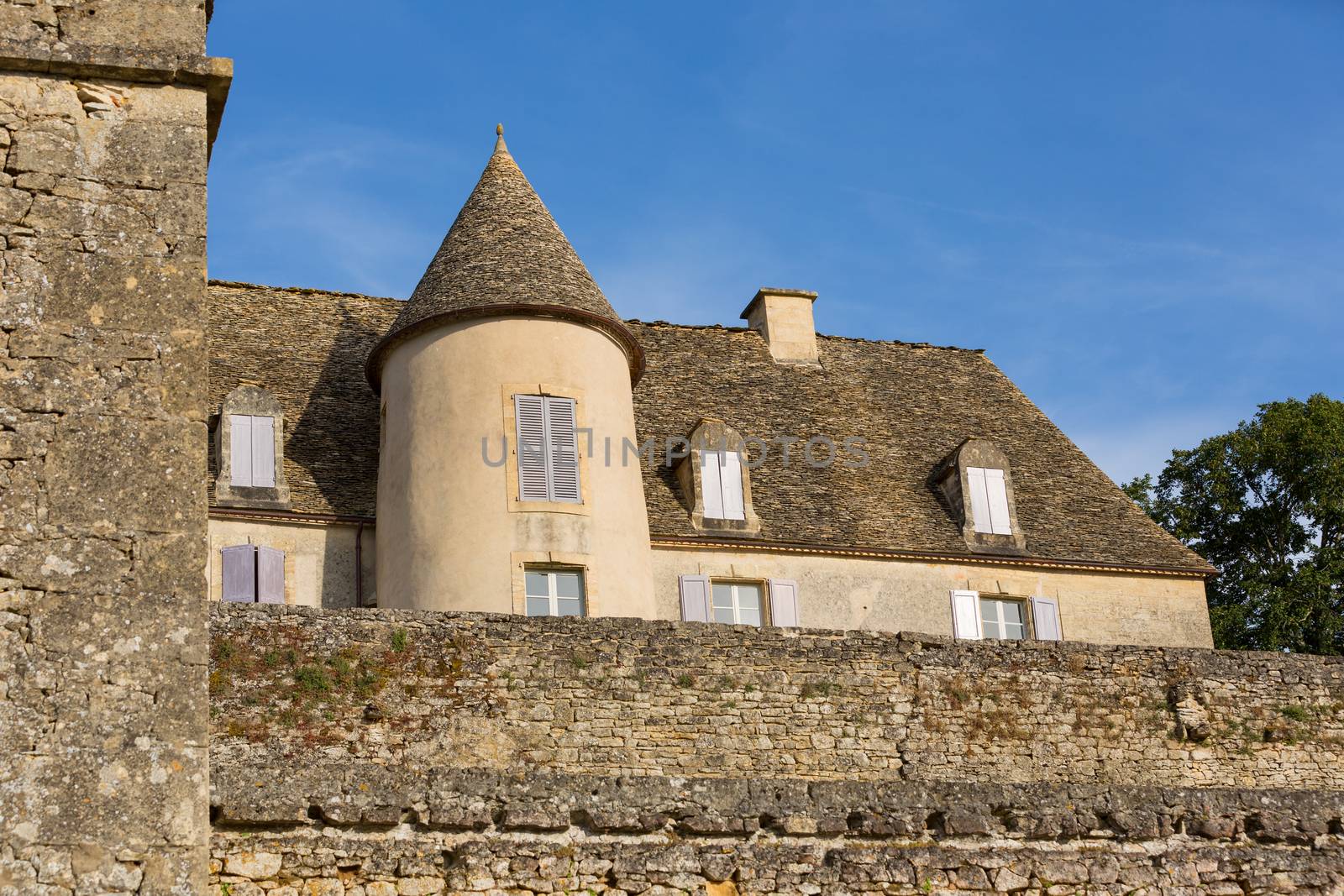 Dordogne, France: The Castle of the gardens of the Jardins de Marqueyssac in the Dordogne region of France