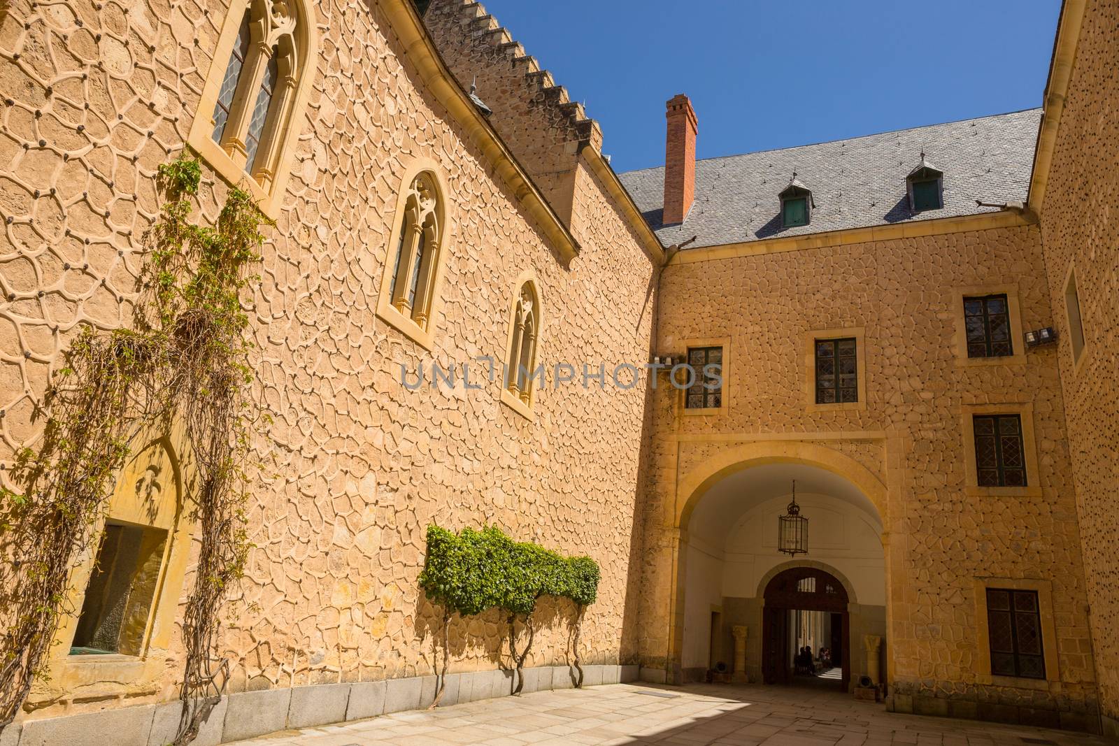 Segovia, Spain - The famous Alcazar castle of Segovia, Castilla y Leon, Spain