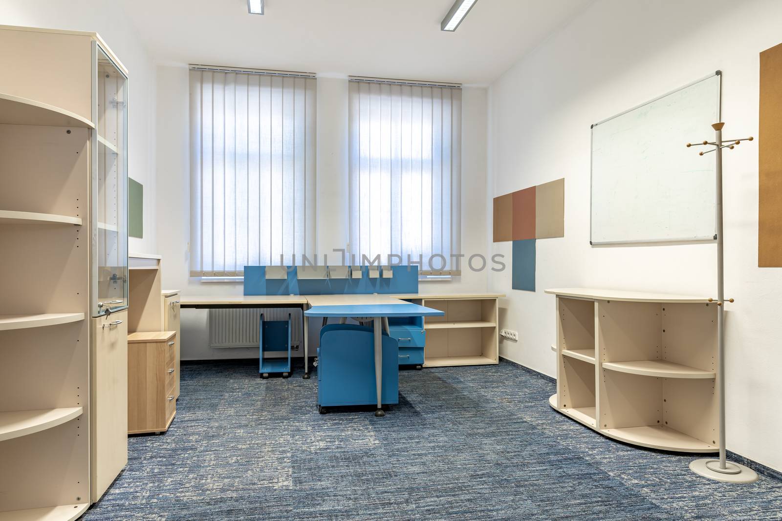 modern office equipped with office furniture.