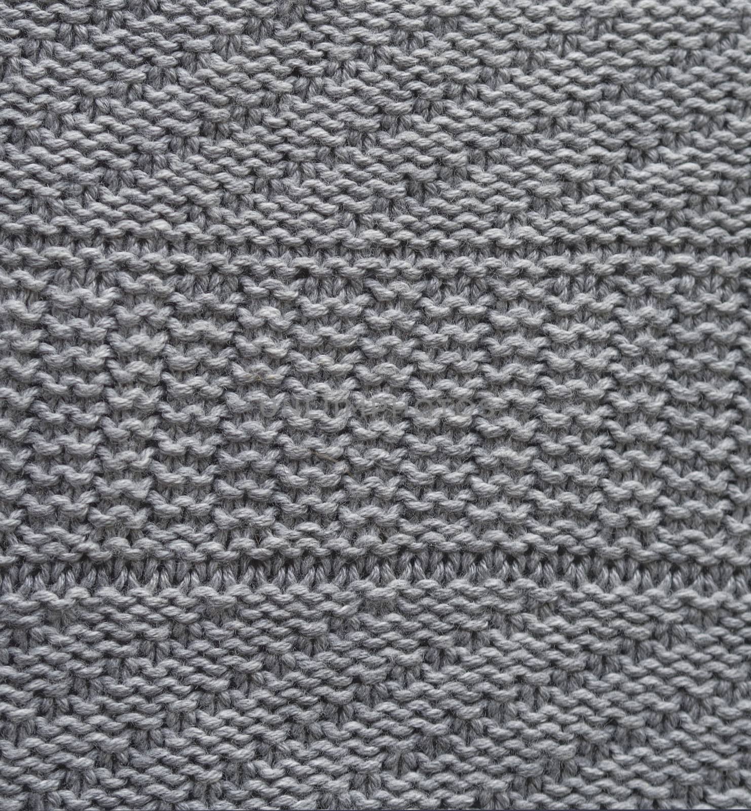 grey wool hand knitted texture abstract background by Henkeova