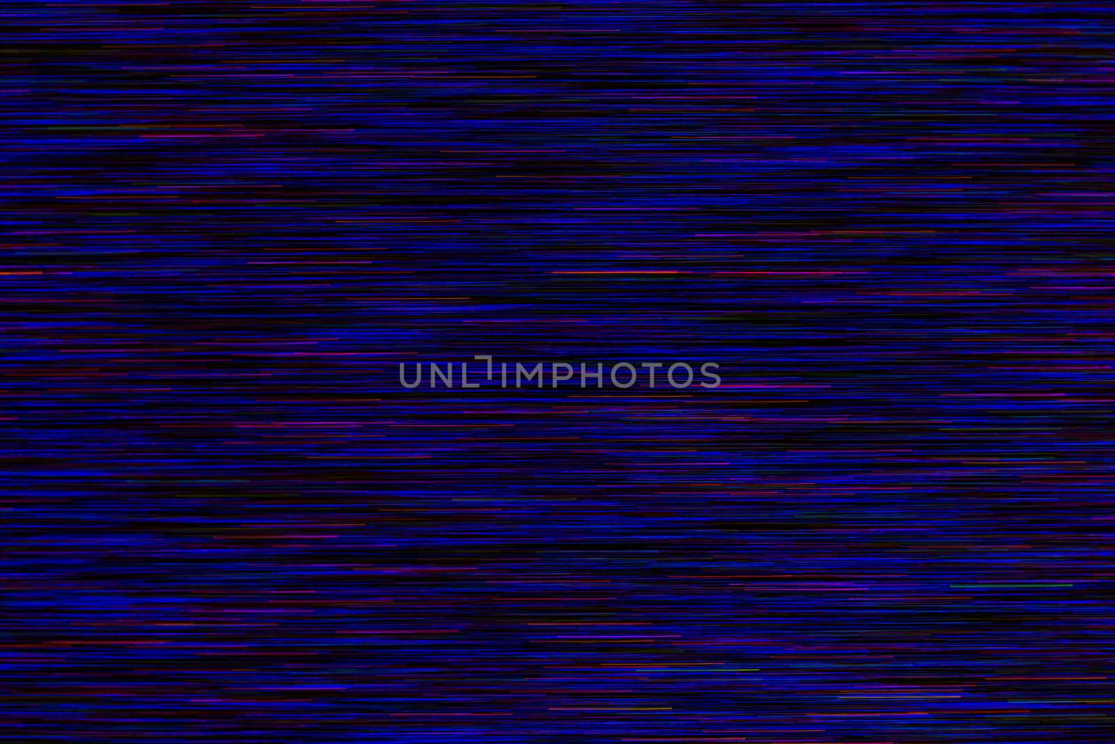 colored horizontal lines on black background made of camera tilt during exposure.