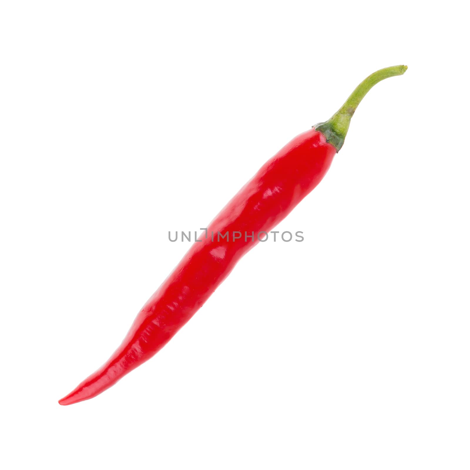 Red chili pepper isolated on a white background by kaiskynet