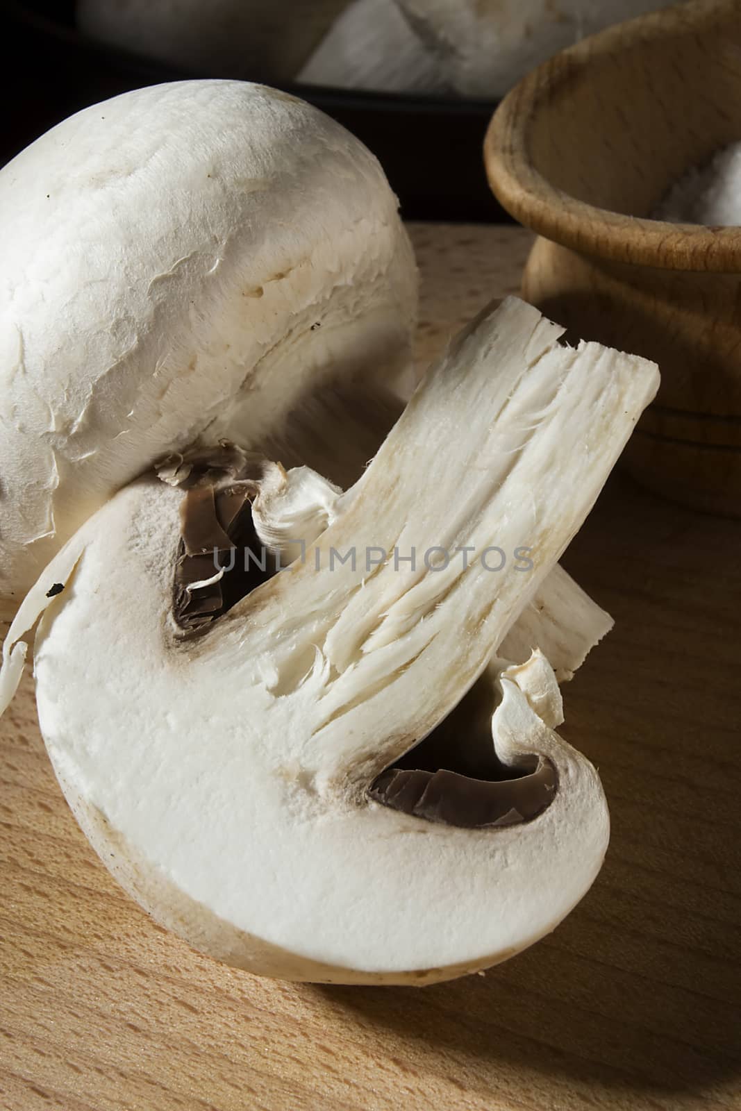 Fresh champignon mushrooms. by VIPDesignUSA
