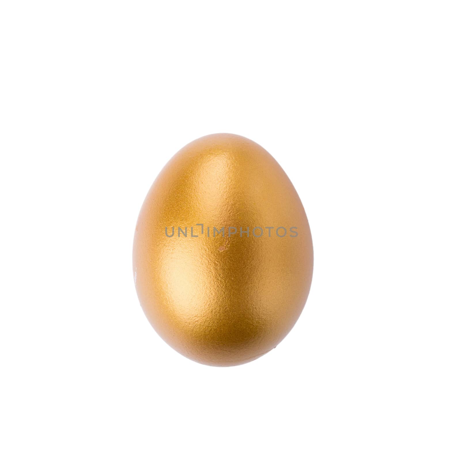 Golden Egg isolated on a white background by kaiskynet