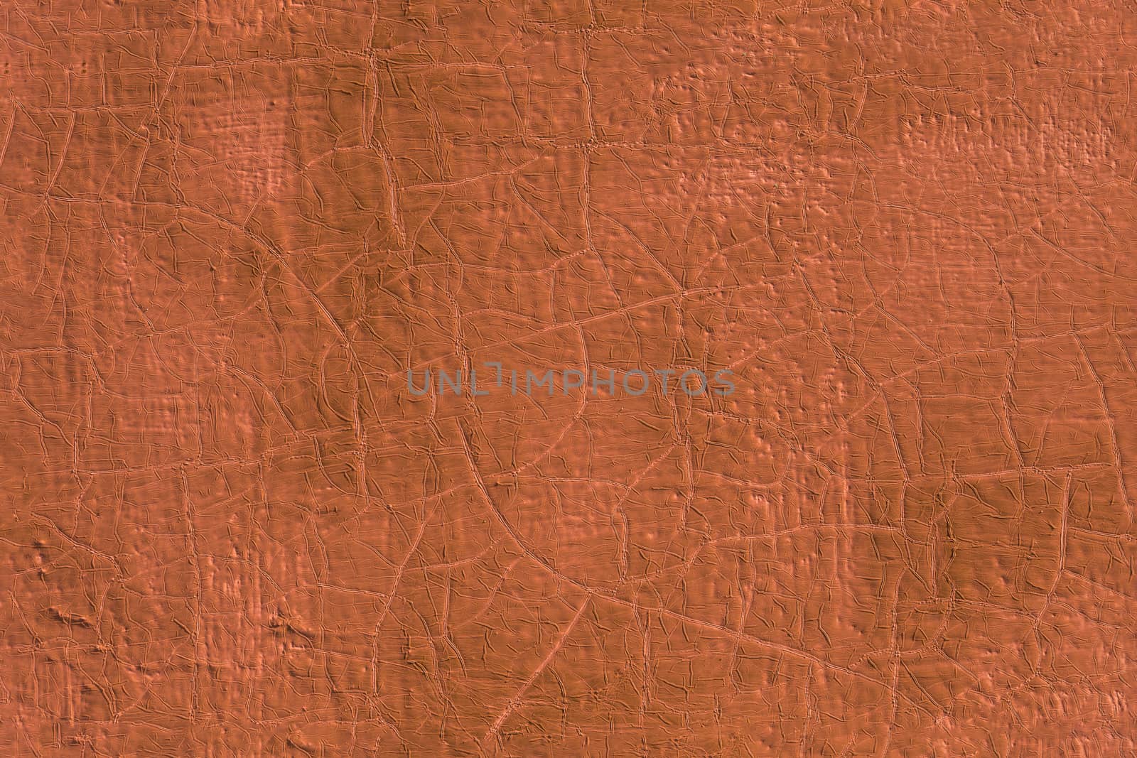 thick fresh brown oil paint on flat steel surface seamless texture with old cracks under it.