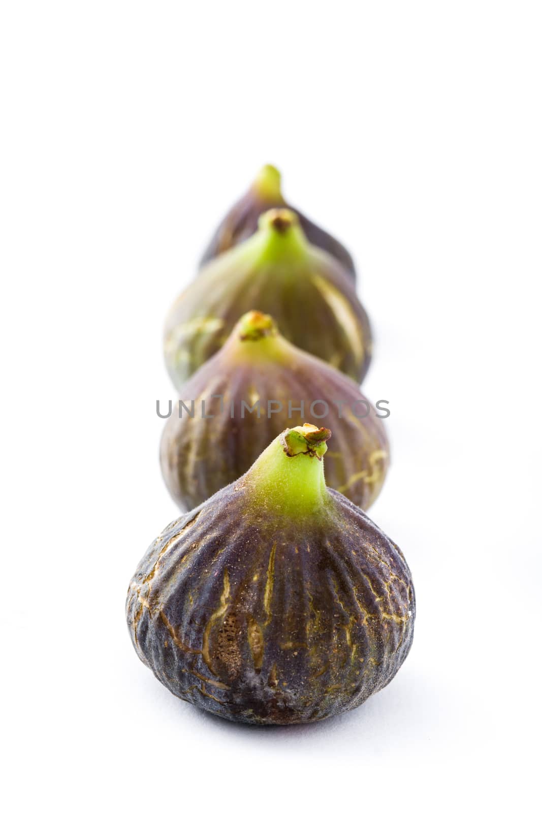 Fresh figs isolated on white background by chandlervid85
