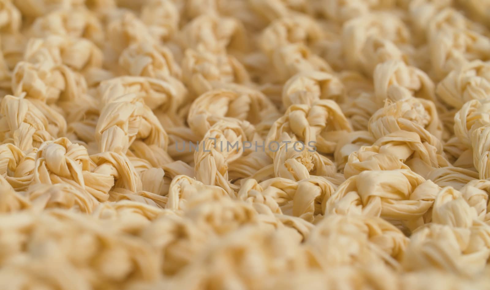 Macro wicker straw, background, texture. Close up footage of decoration natural textured from straw or thatch.