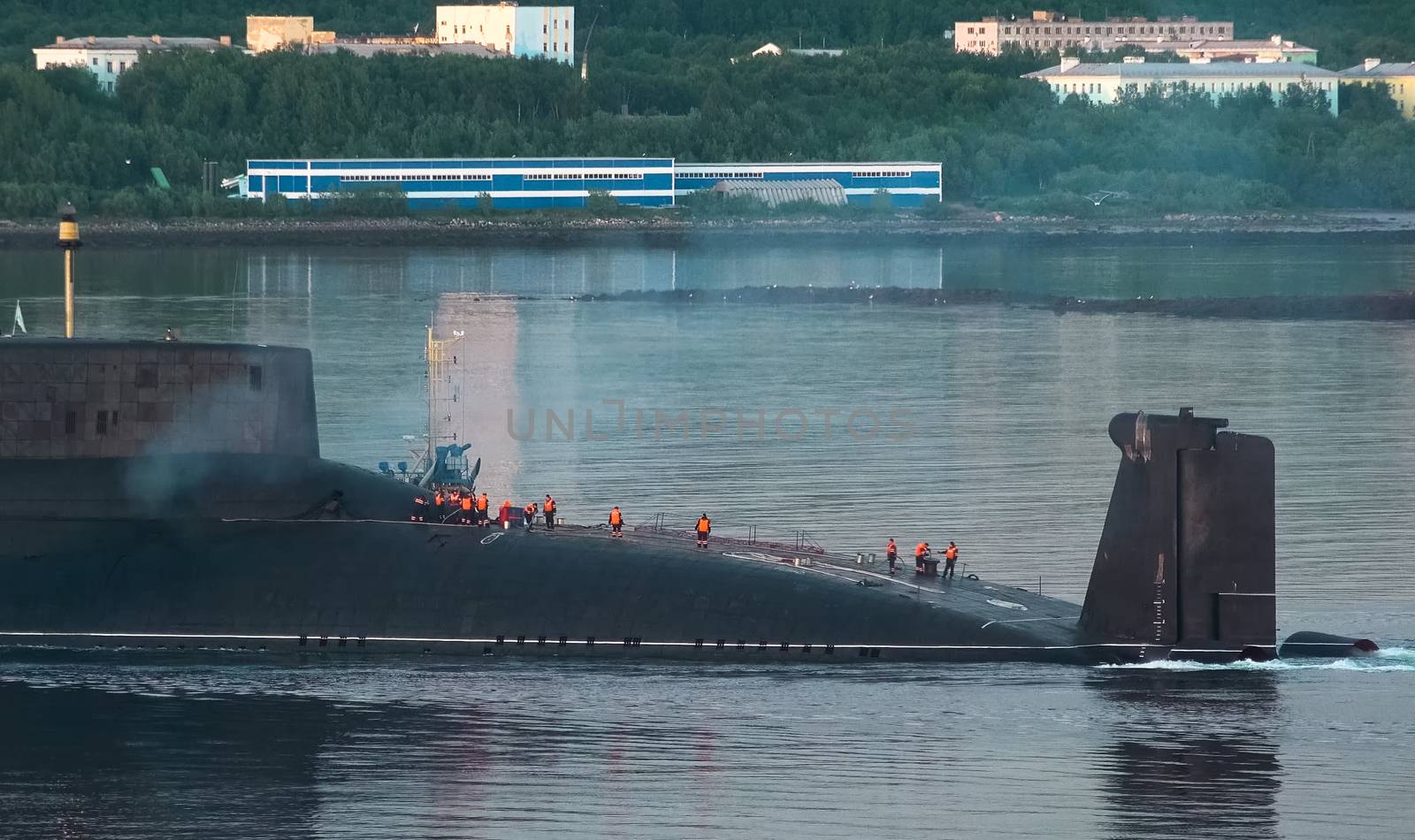 a Russian nuclear a submarine Dmitry Donskoy.