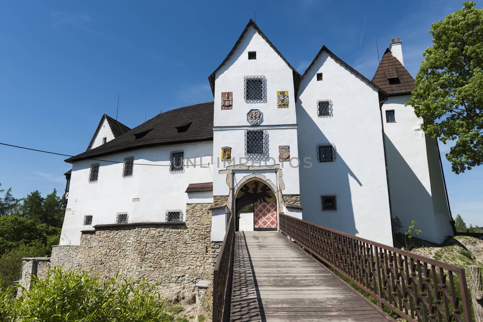 Seeberg castle near the city of Frantiskovy Lazne, Czech Republic