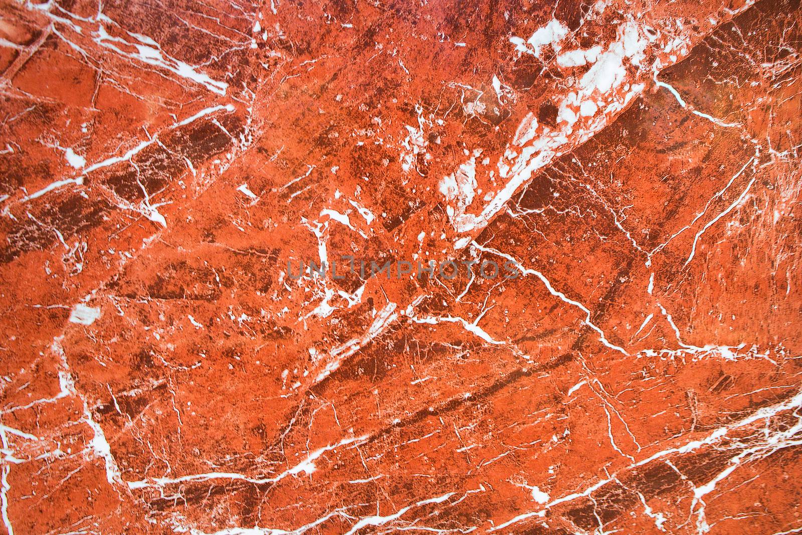 A fiery bewitching sectional view of red granite. by Sergii