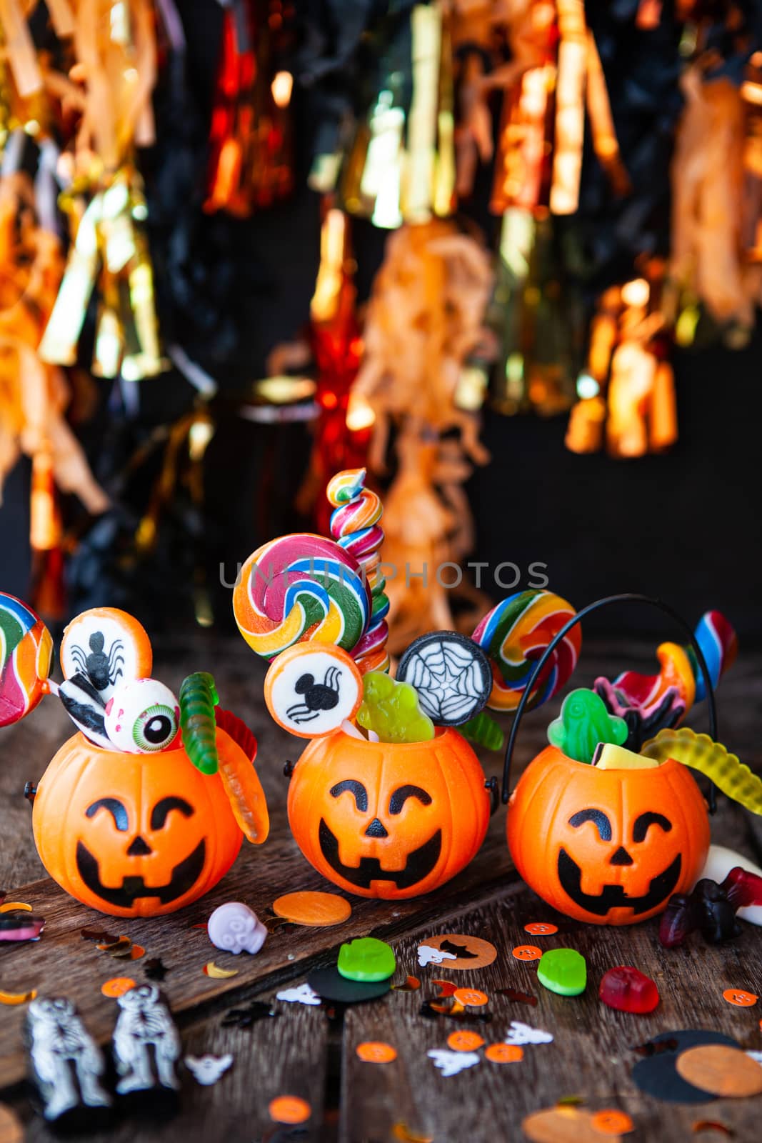Colorful Halloween candy by BarbaraNeveu