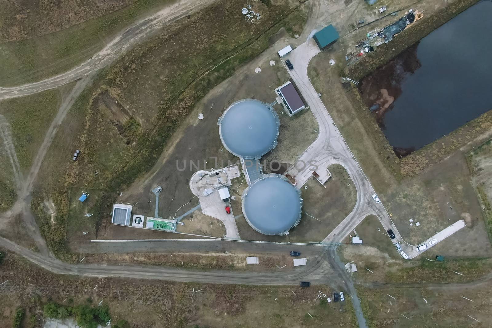 Biogas station. Biological gas plant. Biogas station. Biological gas plant.