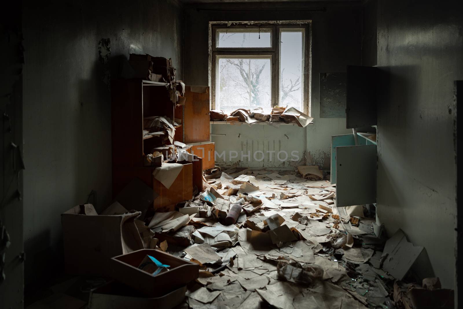 iting room at the hospital of Pripyat in Chernobyl Exclusion ZOne