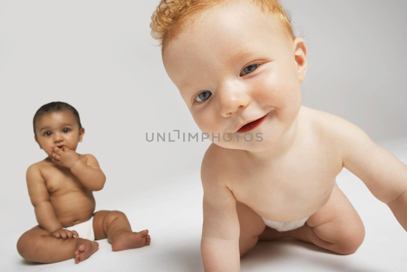 Portrait of Introvert and Extrovert Babies by moodboard