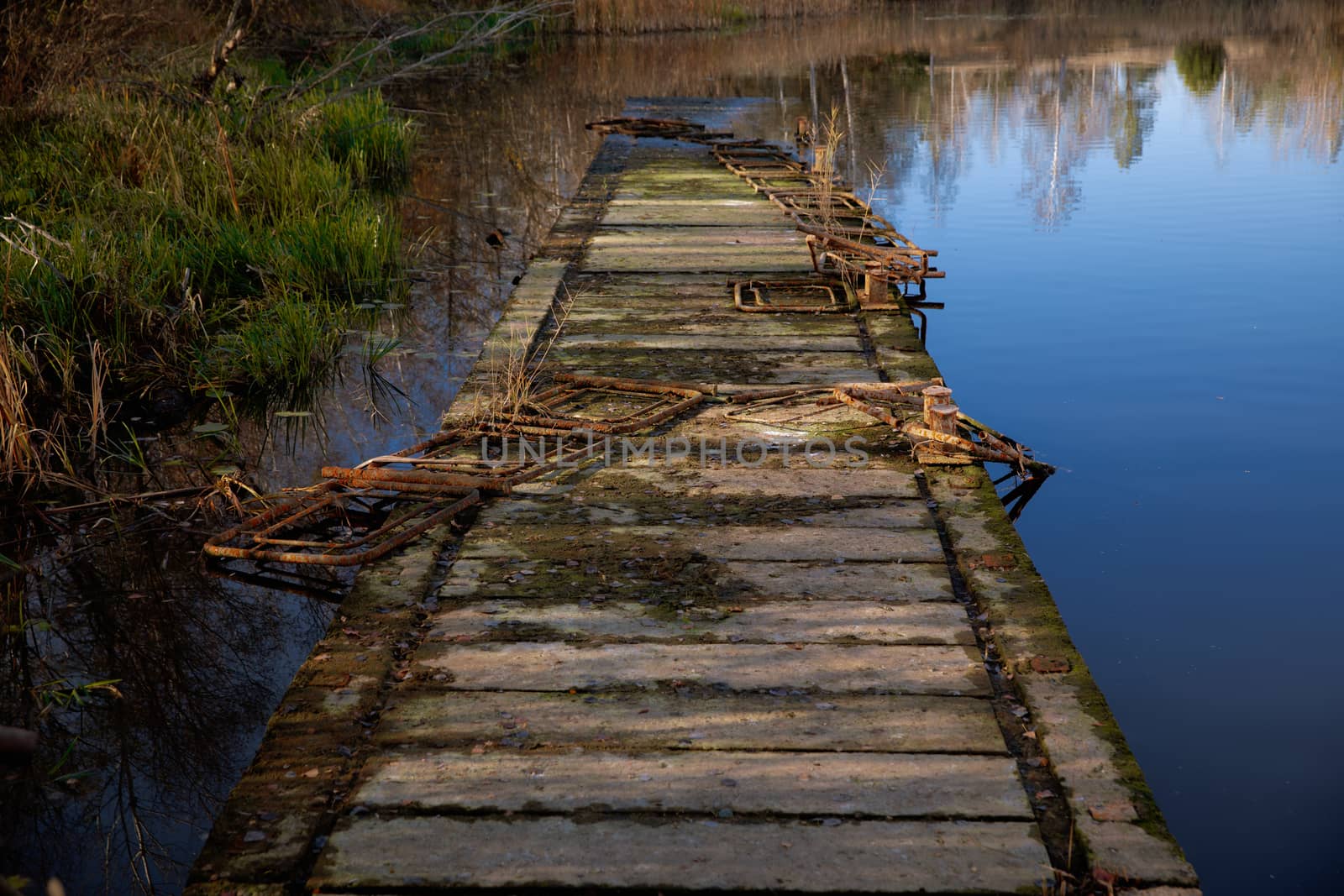 Old Pier on the water by svedoliver