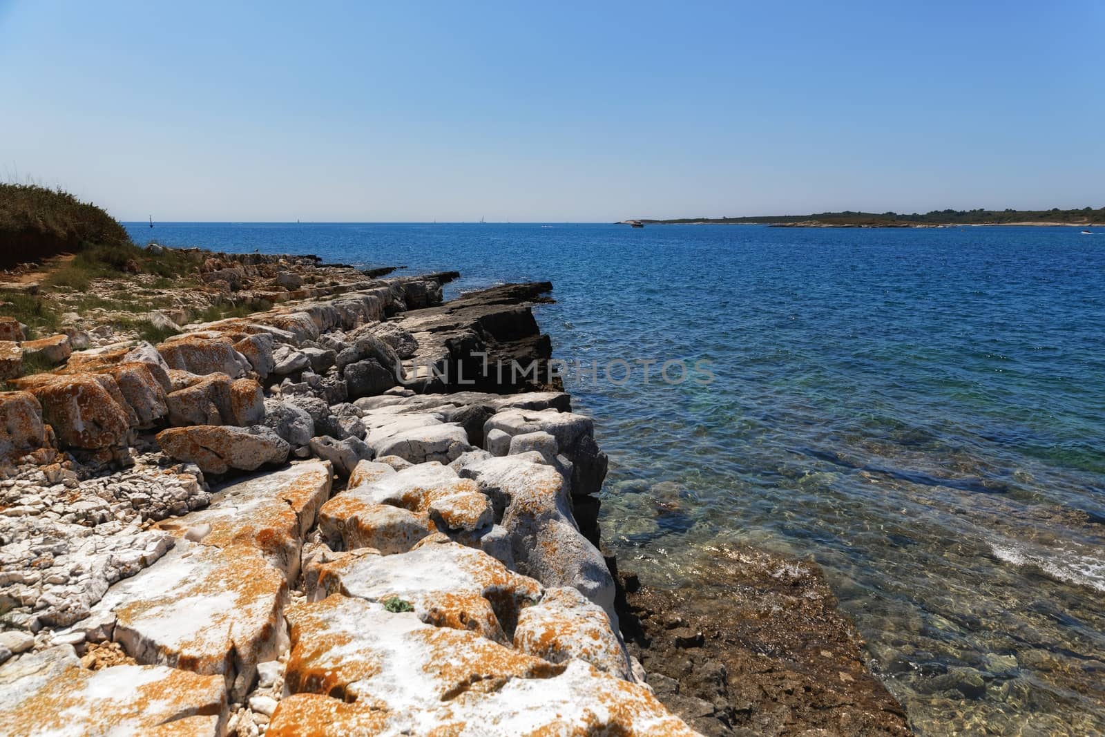 Shores of an island in the mediterraneans scenic photo