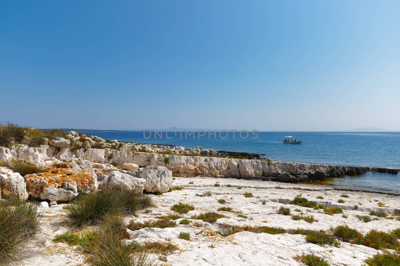 Shores of an island in the mediterraneans scenic photo