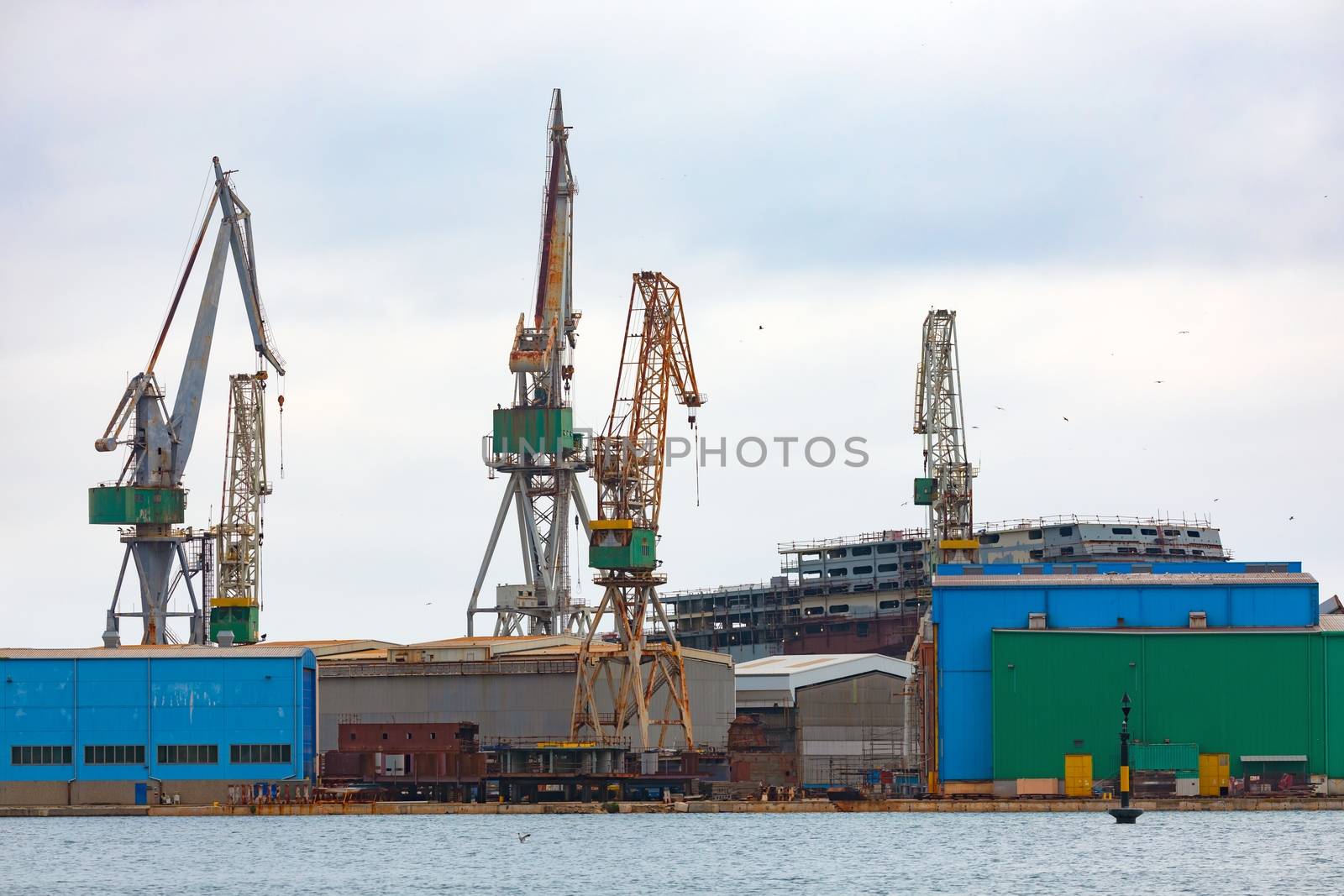 Large shipyard near the coast by svedoliver