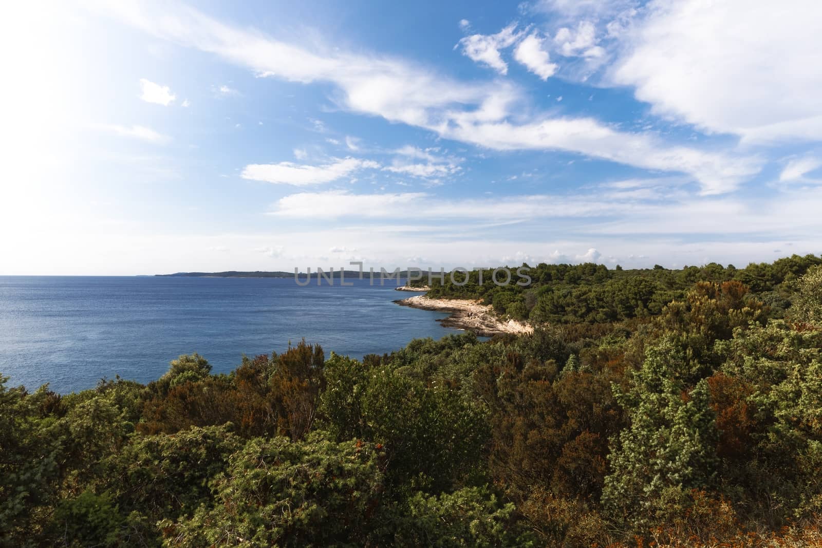 Shores of an island in the mediterraneans scenic photo