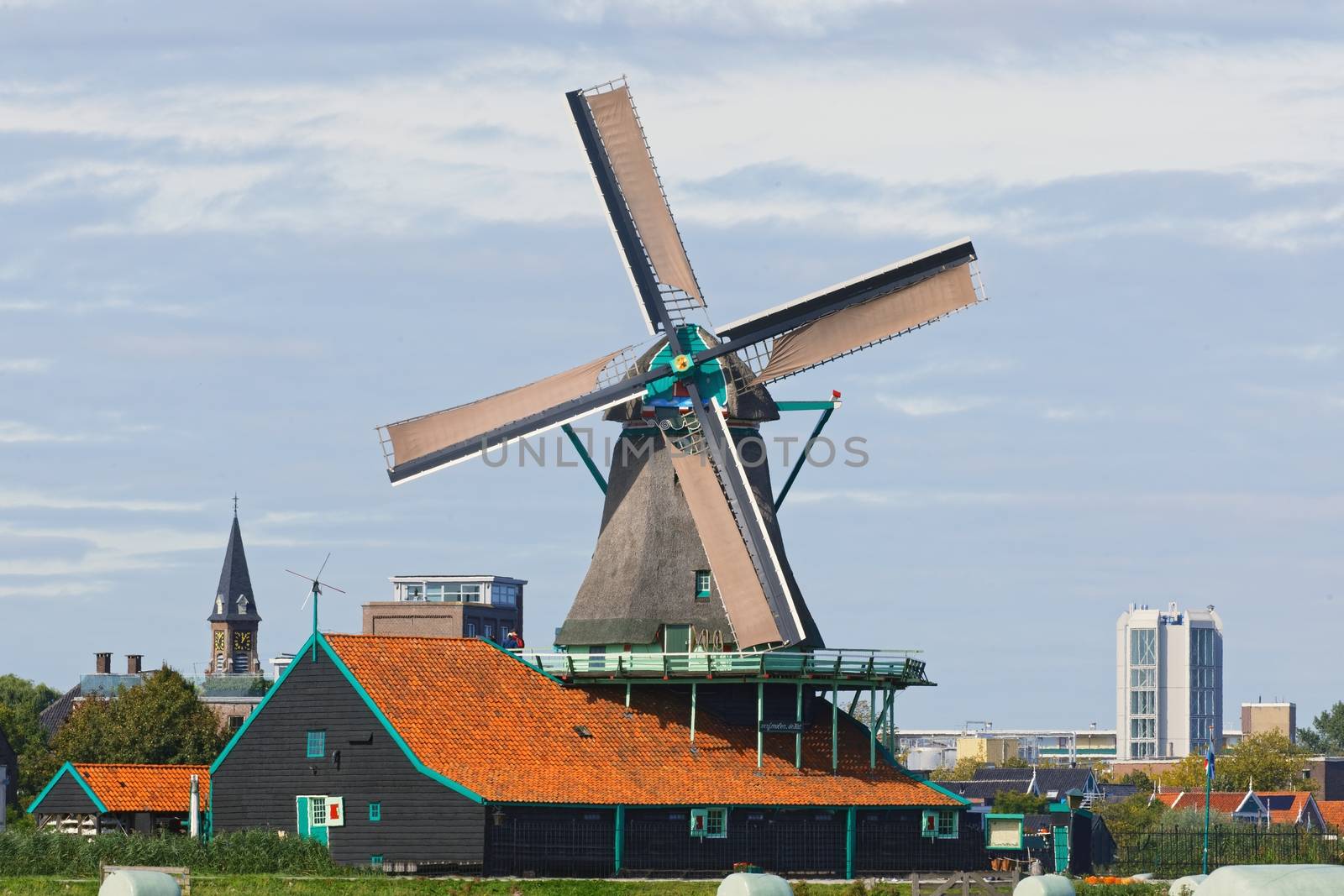 Dutch windmills in Netherlands closeup footage by svedoliver