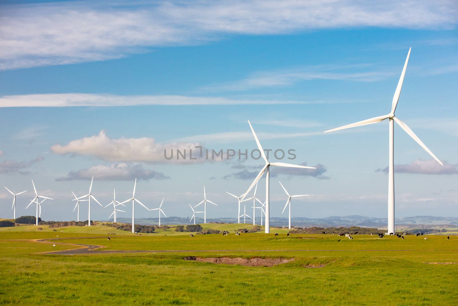 The Bald Hills Wind Farm near Walkerville in the Bass Coast region of Victoria, Australia