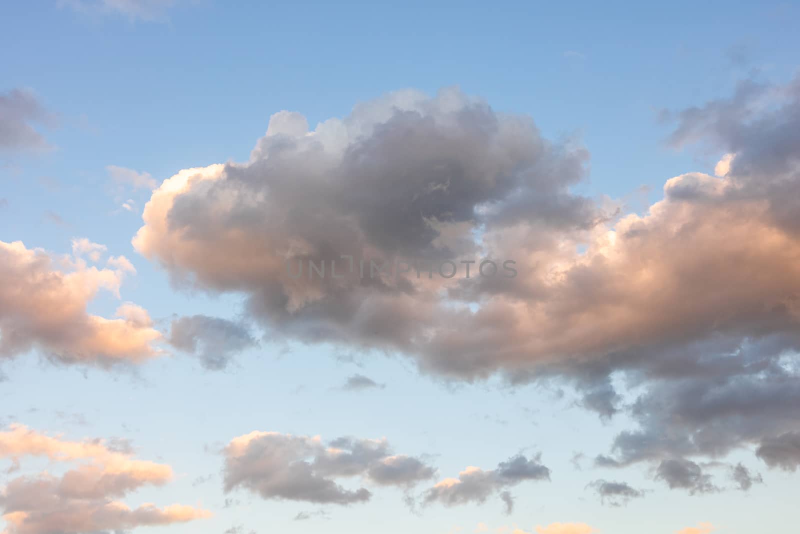 Beautiful colorful sky and clouds at sunset by vladispas