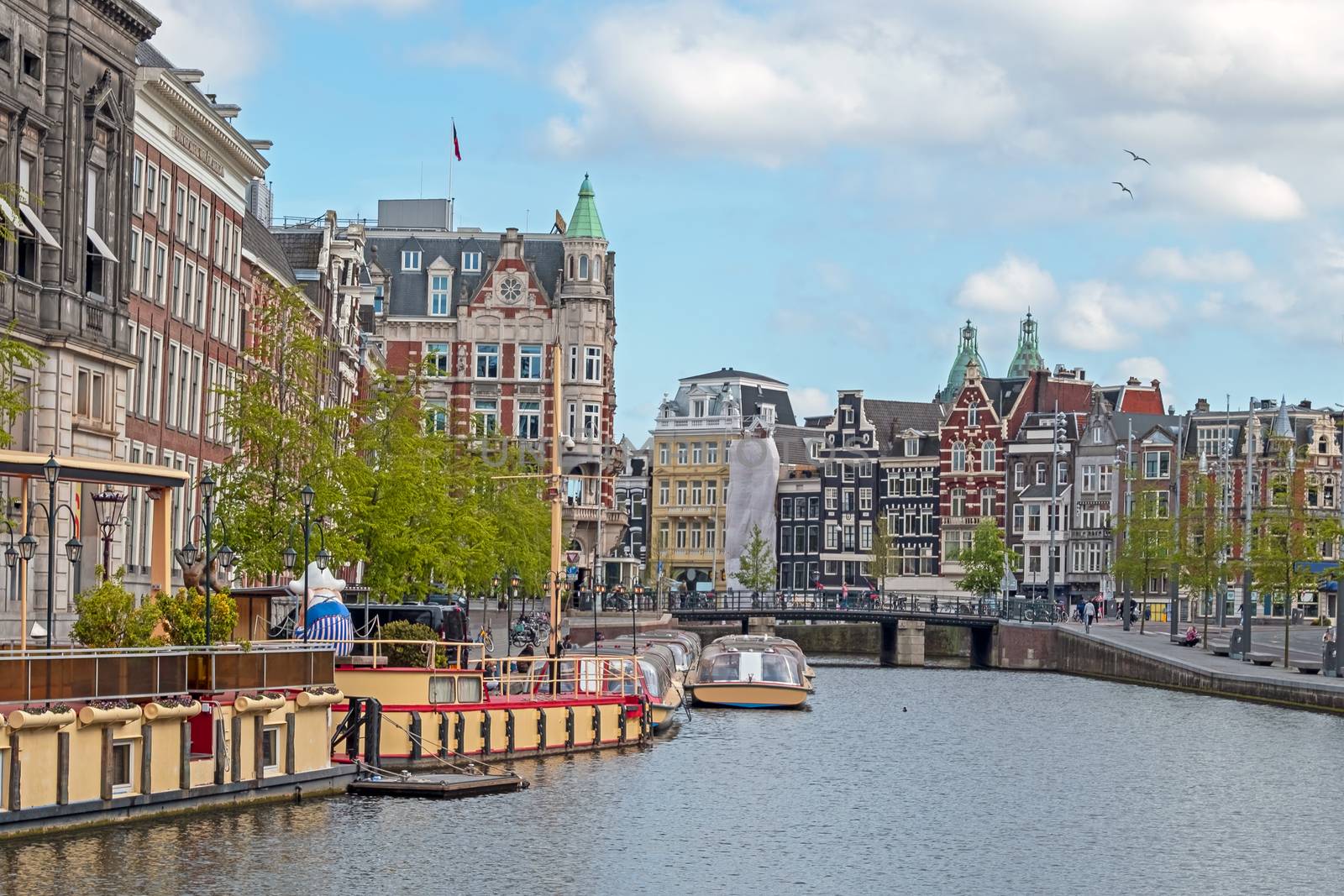 City scenic from Amsterdam at Rokin in the Netherlands  by devy