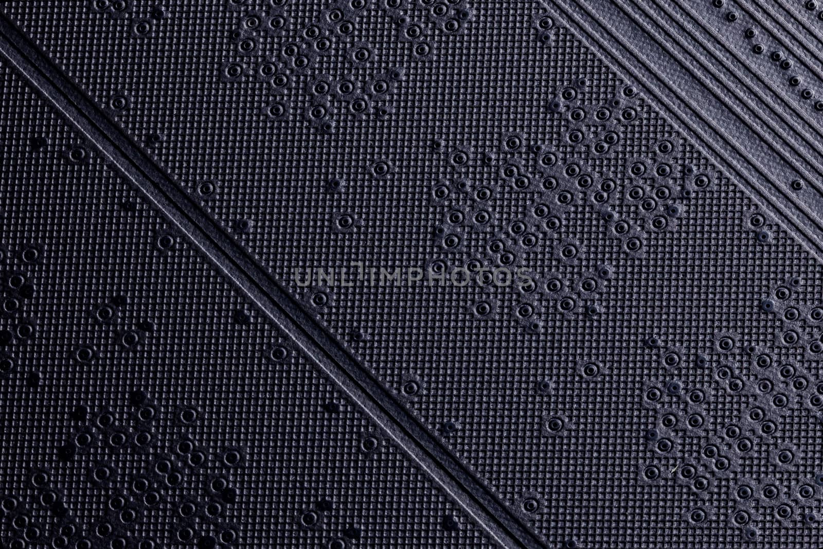 back side of black ram modules abstract black surface background.