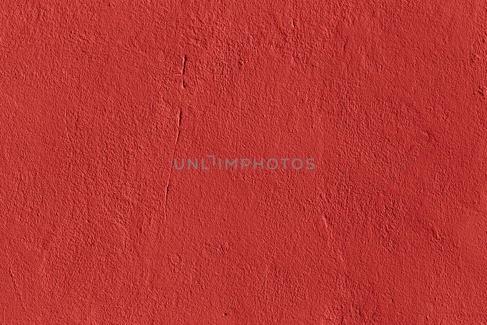 flat live coral color plaster wall matte texture.