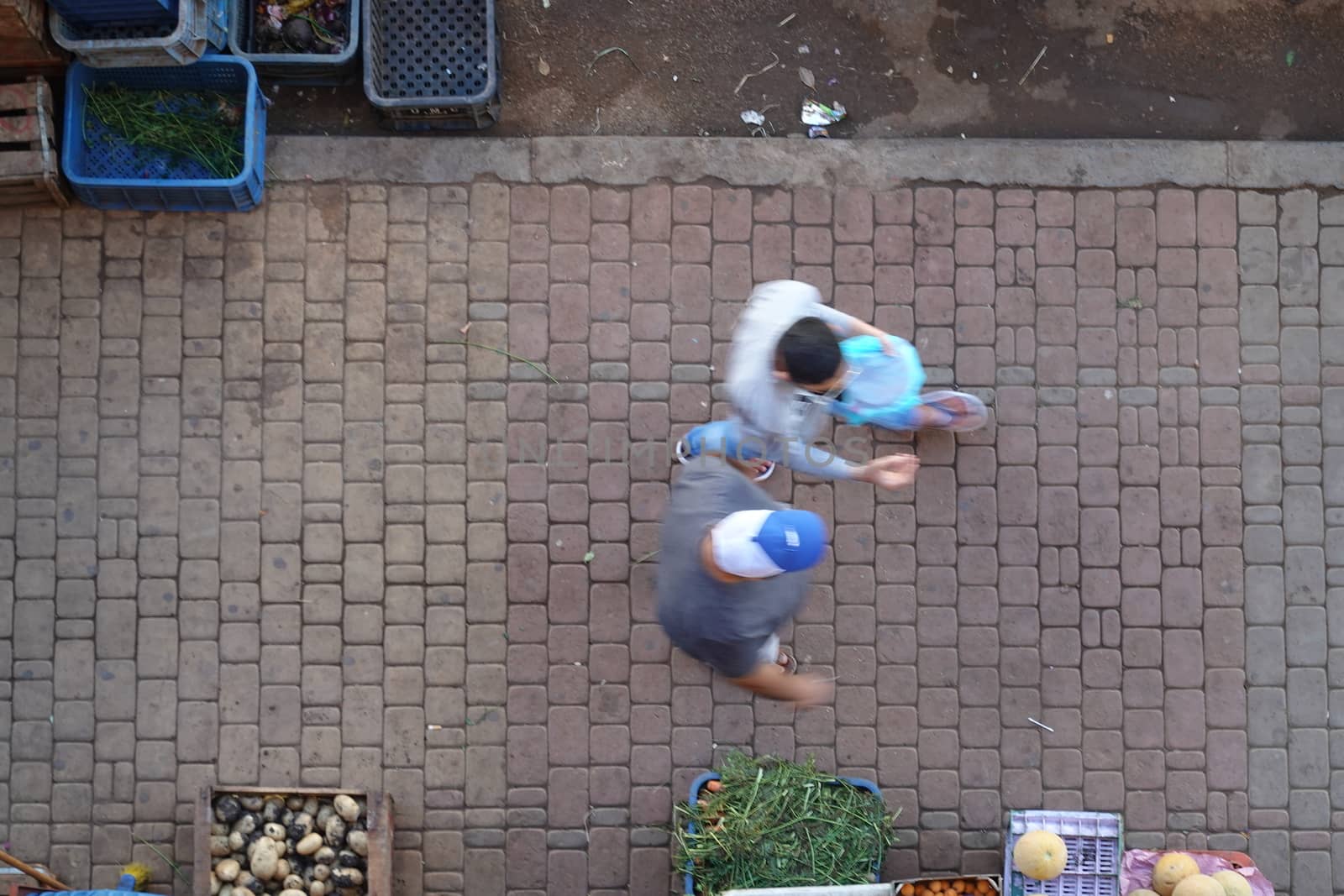 life in a moroccan street. High quality Photo.