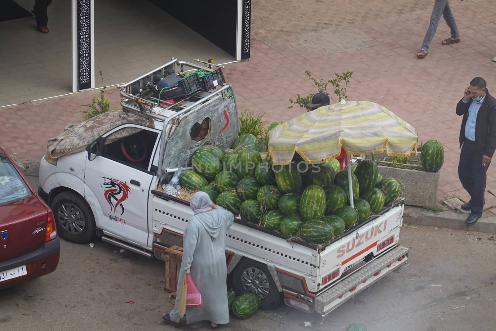 life in a moroccan street. High quality Photo.